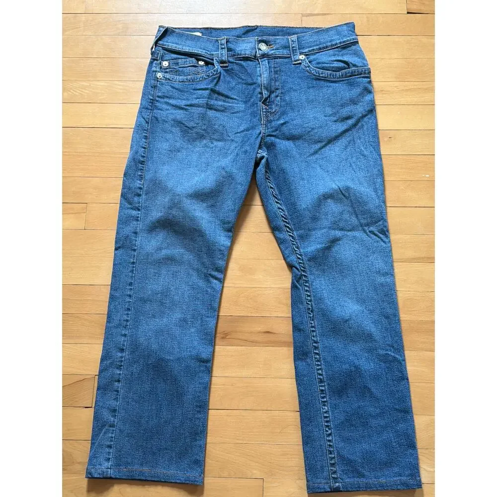 True Religion Size 34 Ricky Style MADE IN USA Straight Jeans